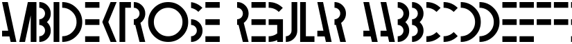 Ambidextrose Regular font