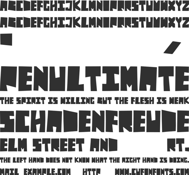 Block Type font preview