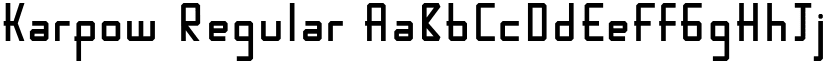 Karpow Regular font