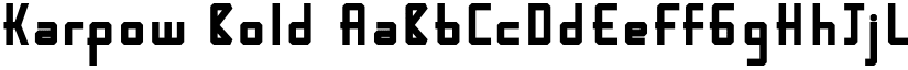Karpow Bold font