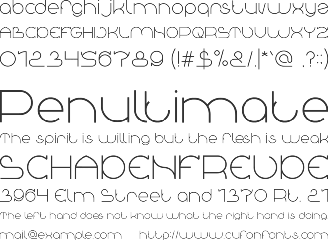 Great Britain font preview