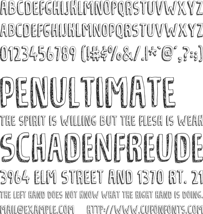 Tradizional DEMO font preview