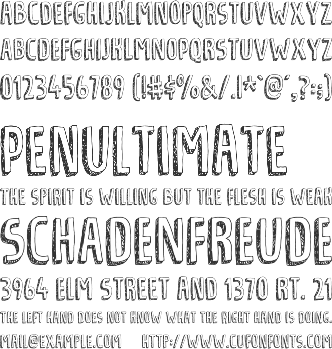 Tradizional DEMO font preview