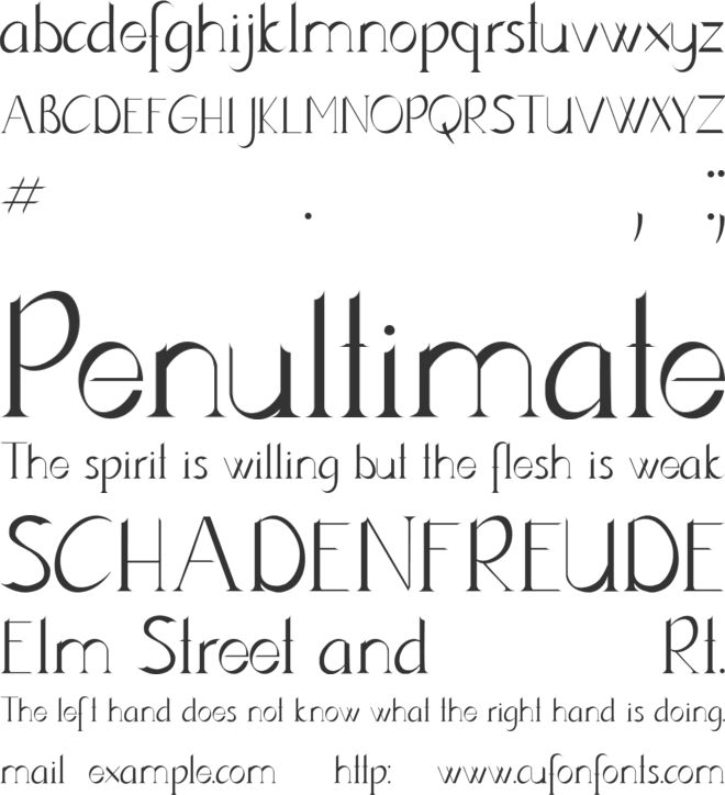Lynzer font preview