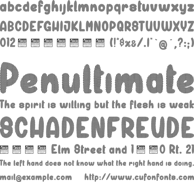 Gazebo Bamboo_PersonalUseOnly font preview