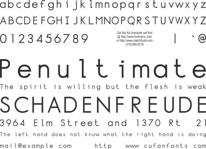 Normafixed font preview