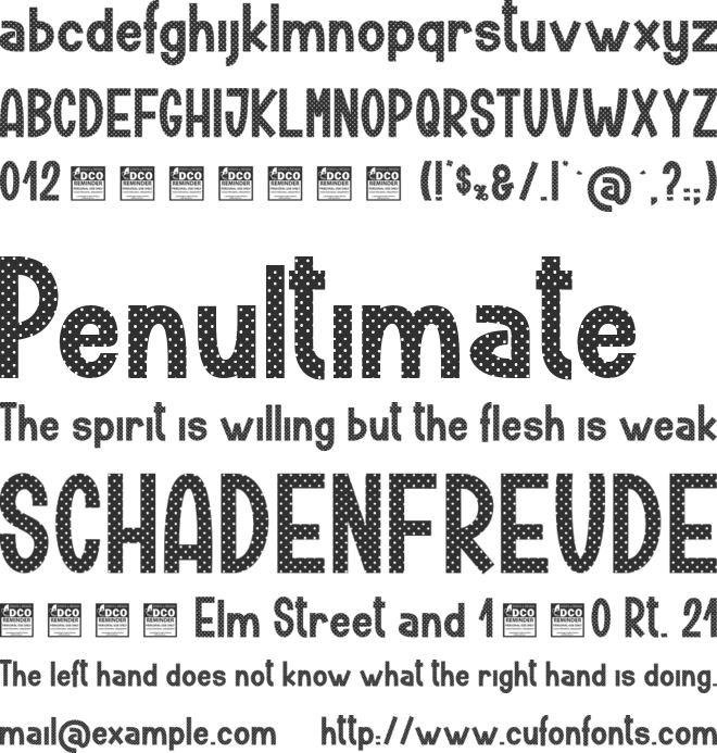 Tickle Gun_PersonalUseOnly font preview