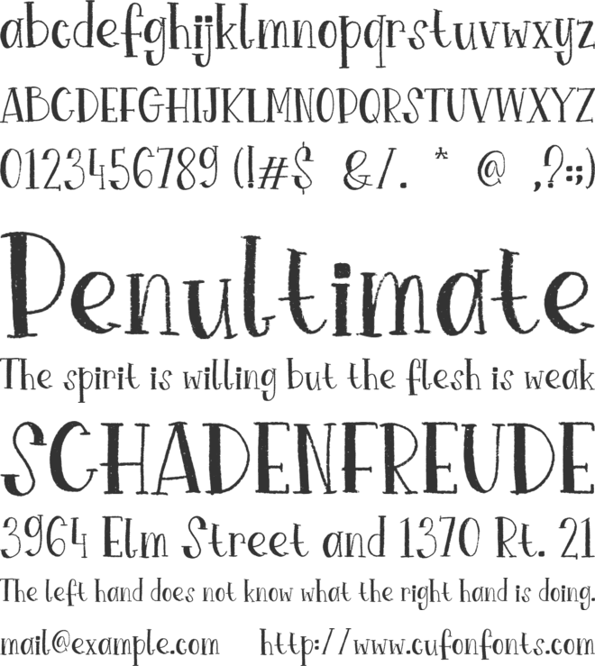 Lockport font preview