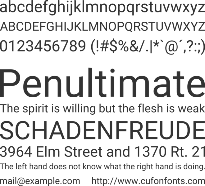 Pennsylvania font preview