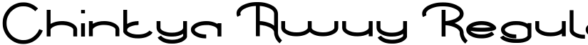 Chintya Awuy Regular font