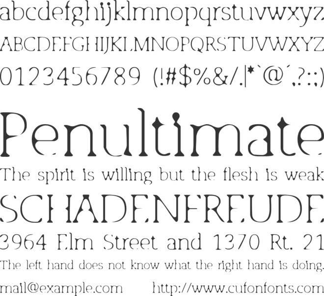 Osgood Slab font preview