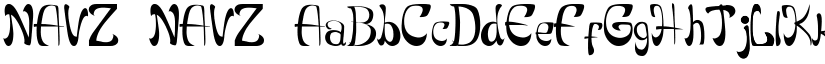 NAVZ NAVZ font