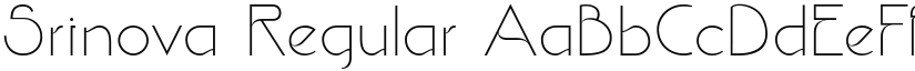 Srinova Regular font