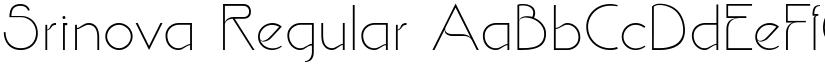 Srinova Regular font