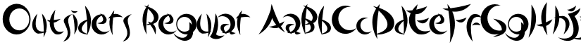 Outsiders Regular font