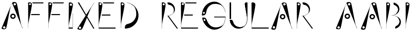 Affixed Regular font