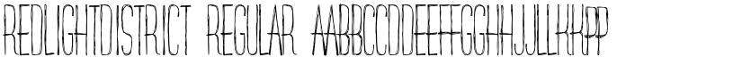 RedlightDistrict Regular font