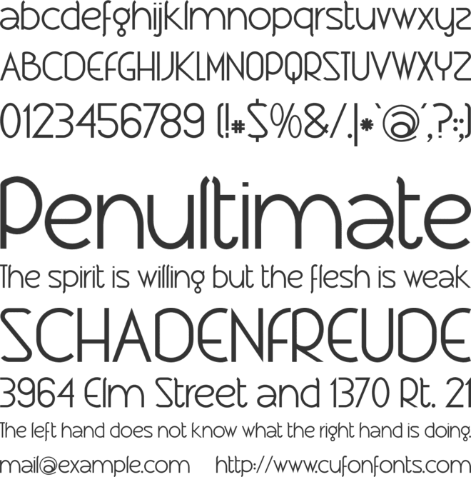 Xtravagant font preview