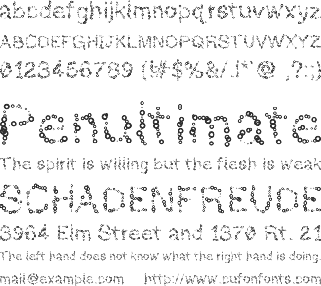 AlmostInfinity font preview