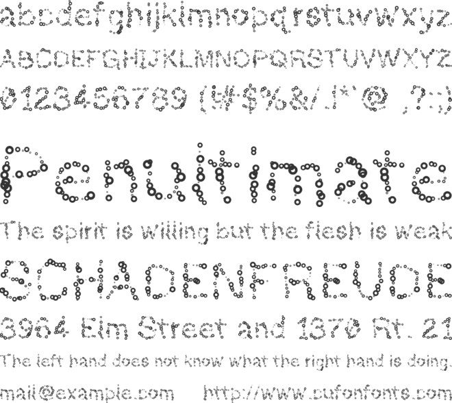 AlmostInfinity font preview