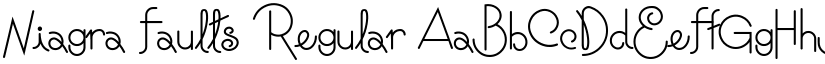 Niagra Faults font download