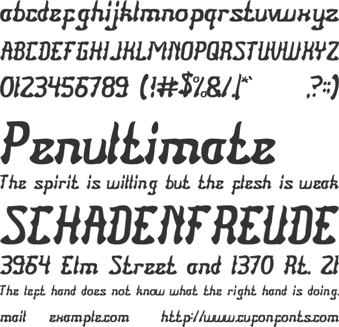 Senorita Spain font preview