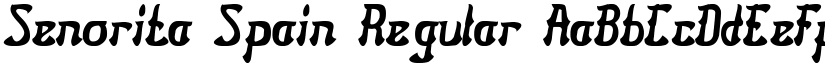 Senorita Spain Regular font