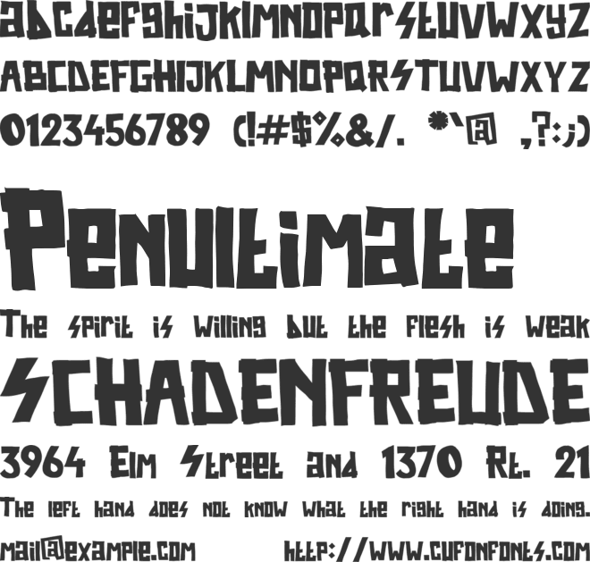 Bestee Houwer font preview