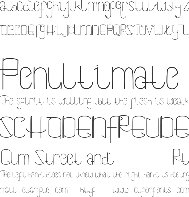 Saeela Nuary Demo font preview