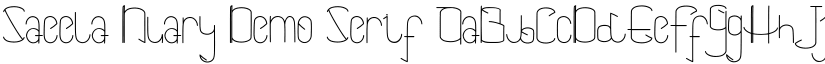 Saeela Nuary Demo Serif font