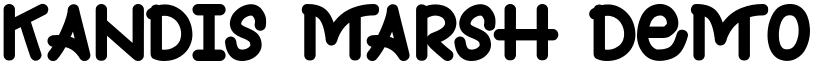 Kandis Marsh Demo Bold font