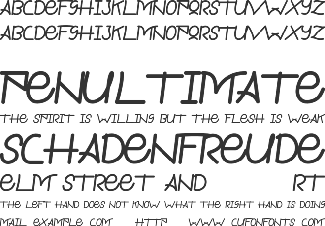 Kandis Marsh Demo font preview