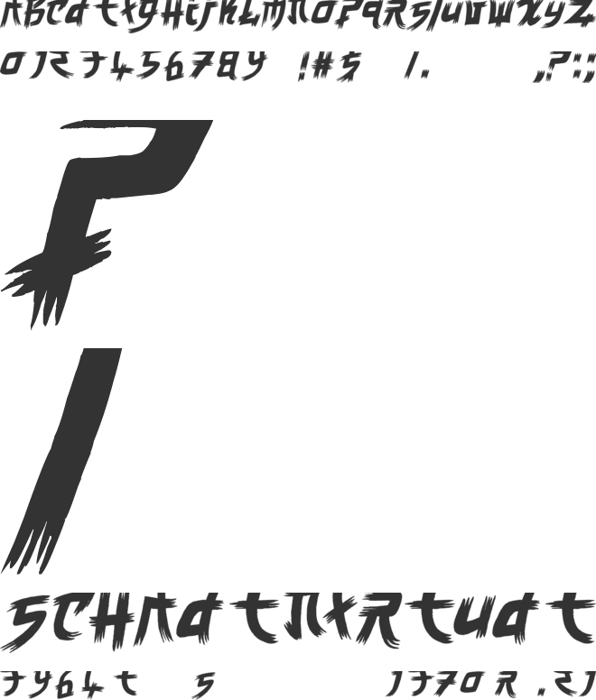 Manga Style font preview