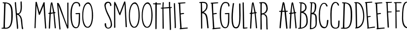 DK Mango Smoothie Regular font