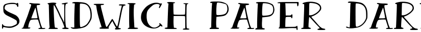 Sandwich Paper Dark Black font