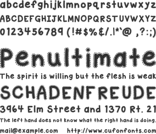 KBAStitchInTime font preview
