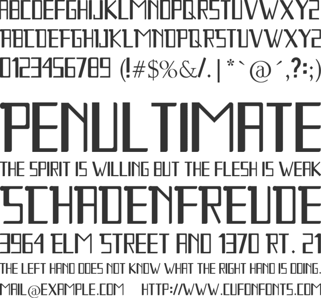 Lucinta Luna font preview