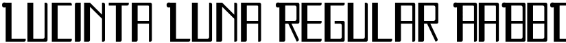 Lucinta Luna Regular font