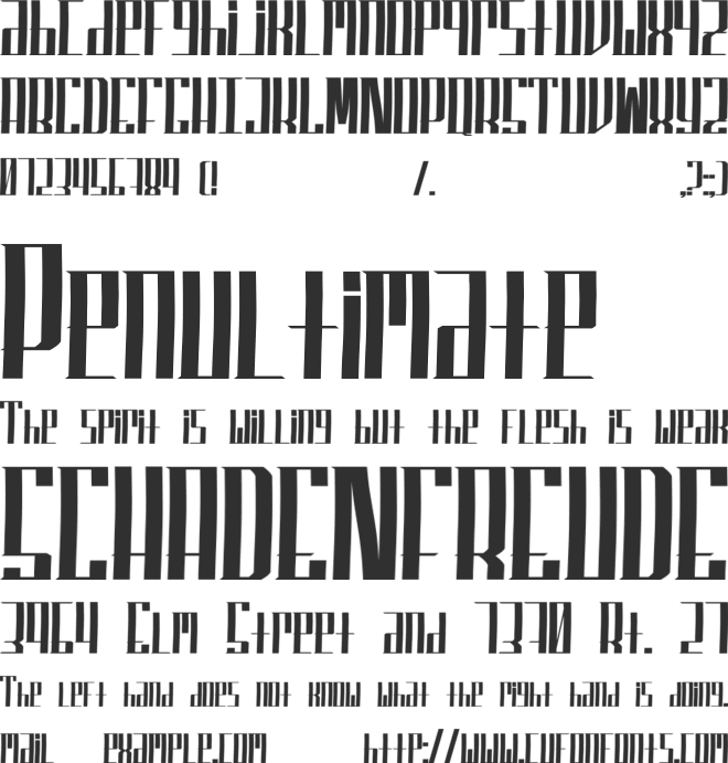 Superfucked font preview