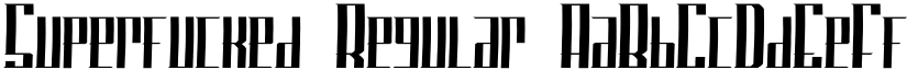 Superfucked Regular font