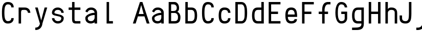 Crystal font