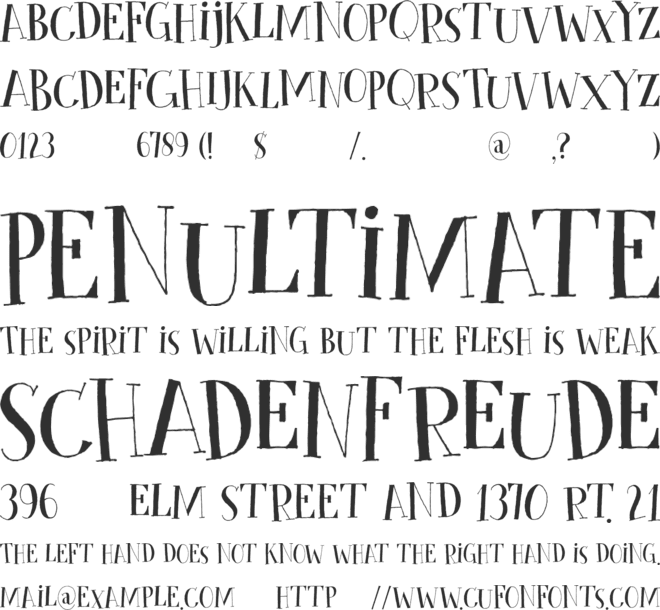 Cykelsmed DEMO font preview