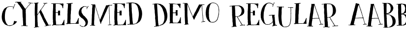 Cykelsmed DEMO font download