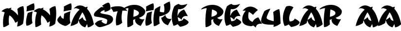 Ninjastrike Regular font