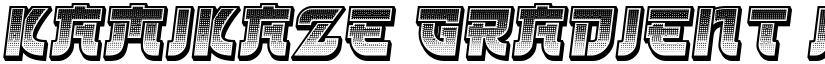 Kamikaze Gradient Italic font