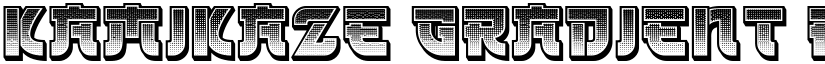 Kamikaze Gradient Regular font