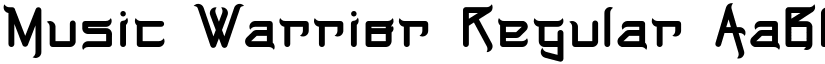 Music Warrior Regular font