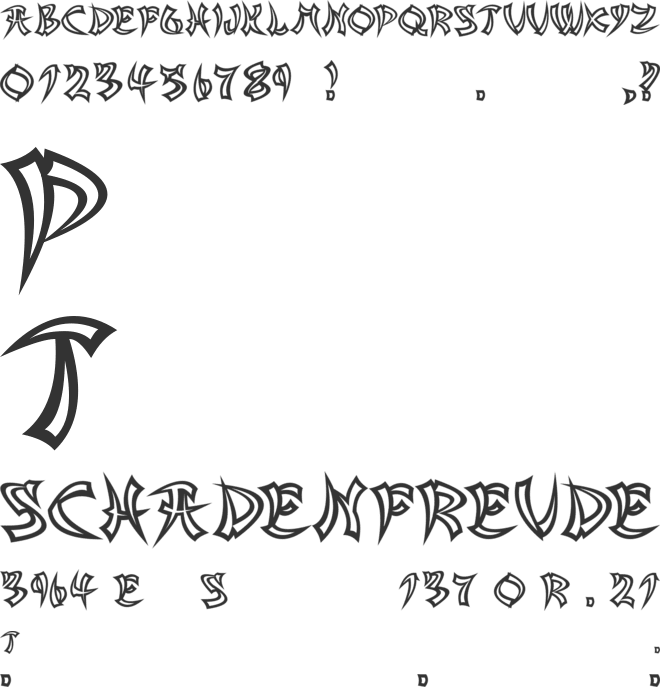 Asian Delight font preview