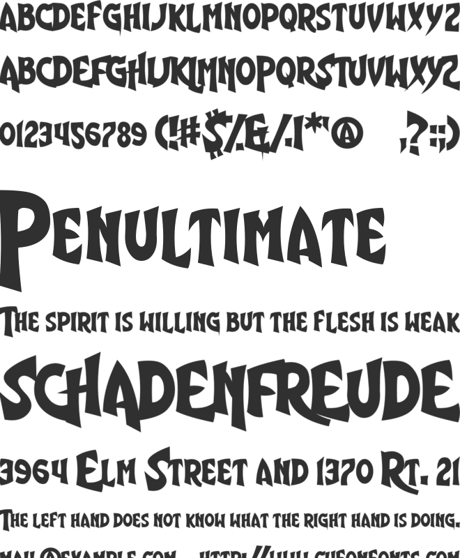 Shiny Eyes font preview