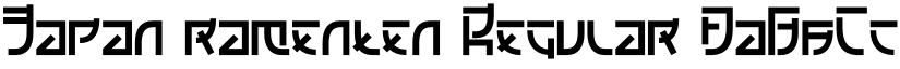 Japan ramenten Regular font